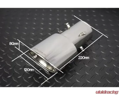 AimGain Sport Curl Oval Muffler Cutter For Type S S/S Lexus IS300F-Sport Kouki 2020+ - AIM-SP-30IS-K-MCTS-SS