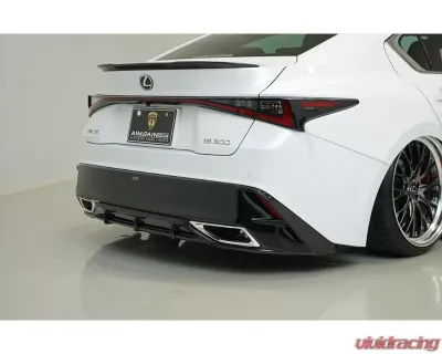 AimGain Sport Rear Diffuser Type F Carbon Lexus IS300F-Sport Kouki 2020+ - AIM-SP-30IS-K-RDTF-CF