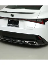 AimGain Sport Rear Diffuser Type F Carbon Lexus IS300F-Sport Kouki 2020+                                     - AIM-SP-30IS-K-RDTF-CF - Image 3