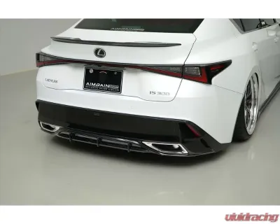 AimGain Sport Rear Diffuser Type F Carbon Lexus IS300F-Sport Kouki 2020+ - AIM-SP-30IS-K-RDTF-CF