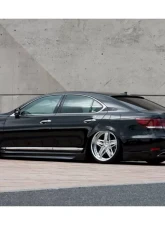 AimGain VIP Exe Side Skirts L+R FRP Lexus LS460 | LS600h Base 2012-2017                                     - AIM-VIPEXE-LS460/LS600HB-K-SS-FRP - Image 2