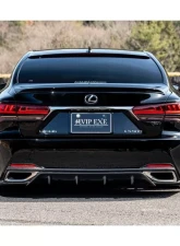 AimGain VIP Exe Rear Under Spoiler Hybrid Model Carbon Lexus LS500 | 500he 2020+                                     - AIM-VIPEXE-LS500B-K-RUS-HM-CF - Image 2