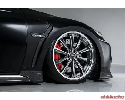AimGain VIP Exe Front Ducted Fenders L+R Carbon Lexus LS500 | 500he 2017-2020 - AIM-VIPEXE-LS500B-Z-FF-CF