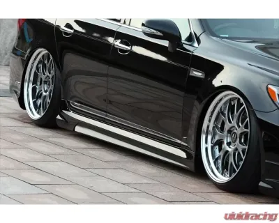 AimGain VIP GT Side Skirts FRP Lexus LS600h | LS600hL Base 2009-2012 - AIM-VIPGT-LS600H/HL-CH-SS-FRP