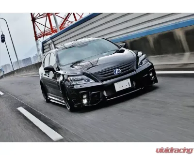AimGain VIP GT Side Skirts FRP Lexus LS600h | LS600hL Base 2009-2012 - AIM-VIPGT-LS600H/HL-CH-SS-FRP