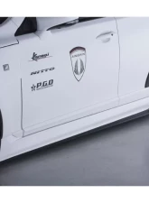 AimGain VIP GT Side Skirts Type 1 L+R FRP Lexus LS460 | LS600h F-Sport 2012-2017                                     - AIM-VIPGTT1-LS460/LS600HFS-K-SST1-FRP - Image 3