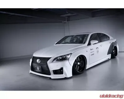 AimGain VIP GT Side Skirts Type 1 L+R FRP Lexus LS460 | LS600h F-Sport 2012-2017 - AIM-VIPGTT1-LS460/LS600HFS-K-SST1-FRP