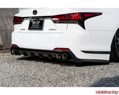 AimGain VIP Sport Rear Under Spoiler Hybrid Model Carbon Lexus LS500 | 500h F-Sport 2020+ - AIM-VIPS-LS500FS-K-RUS-HM-CF