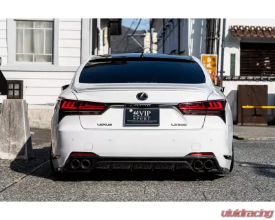 AimGain VIP Sport Rear Under Spoiler Hybrid Model Carbon Lexus LS500 | 500h F-Sport 2020+ - AIM-VIPS-LS500FS-K-RUS-HM-CF