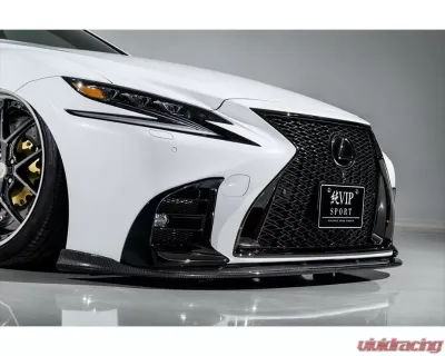 AimGain VIP Sport Front Lip Spoiler Carbon Lexus LS500 | 500h F-Sport 2017-2020 - AIM-VIPS-LS500FS-Z-FLS-CF