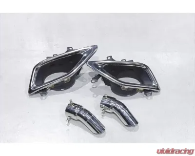 AimGain Pure VIP Muffler Finisher + Muffler Cutter Set S/S Lexus GS450h | 350 | 250 | 300h Zenki 2011-2015 - AIMGAIN-PVIP-10GS-Z-MF+MC-SS