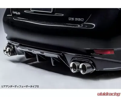 AimGain Pure VIP Rear Under Diffuser Type 2 FRP Lexus GS450h | 350 | 250 | 300h Zenki 2011-2015 - AIMGAIN-PVIP-10GS-Z-RUDT2-FRP