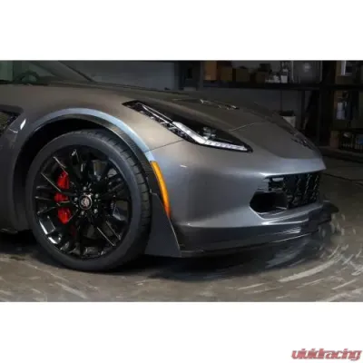 APR Performance Carbon Fiber Front Bumper Canards and Spats, C7 Z06 w/ APR Air Dam Only Chevrolet Corvette C7 Z06 2014-2019 - AB-207012