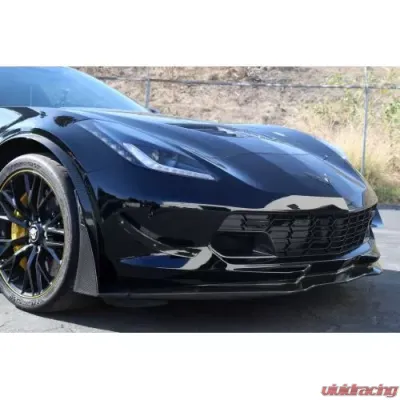 APR Performance Carbon Fiber Front Bumper Canards and Spats, OEM C7 Z06 Stage 2 & 3 Airdams Only Chevrolet Corvette C7 Z06 2014-2019 - AB-207015