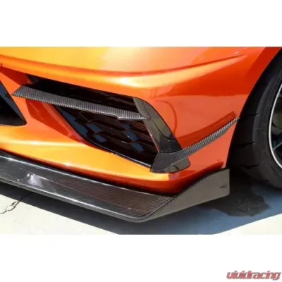APR Performance Carbon Fiber Front Bumper Canard Chevrolet Corvette C8 2020+ - AB-208015