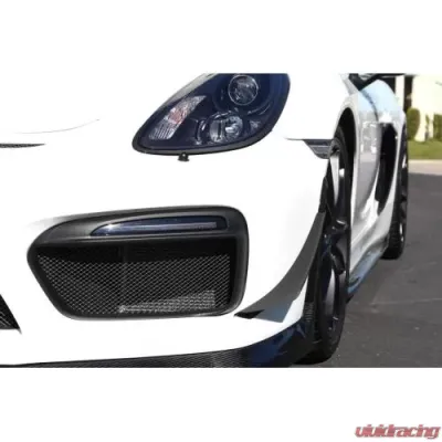 APR Performance Carbon Fiber Front Bumper Canards Porsche 981 Cayman GT4 2015-2016 - AB-545008
