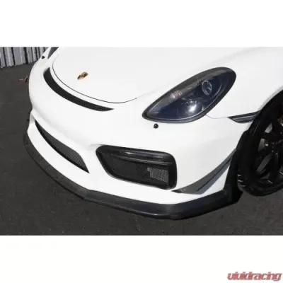 APR Performance Carbon Fiber Front Bumper Canards Porsche 981 Cayman GT4 2015-2016 - AB-545008