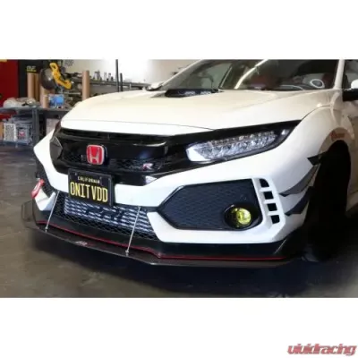 APR Performance Carbon Fiber Front Bumper Canards Honda FK8 Civic Type R 2017-2021 - AB-917002