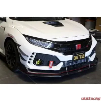 APR Performance Carbon Fiber Front Bumper Canards Honda FK8 Civic Type R 2017-2021 - AB-917002
