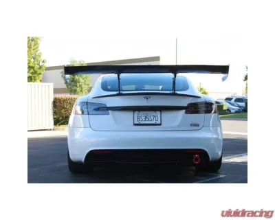 APR Performance GTC-500 71" Carbon Fiber Adjustable Wing Tesla Model S Plaid 2021+ - AS-107121