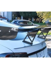 APR Performance GTC-500 71" Carbon Fiber Adjustable Wing Tesla Model S Plaid 2021+                                     - AS-107121 - Image 4