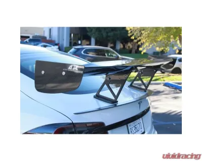 APR Performance GTC-500 71" Carbon Fiber Adjustable Wing Tesla Model S Plaid 2021+ - AS-107121