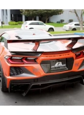 APR Performance Carbon Fiber GTC-500 74" Adjustable Wing w/o Spoiler Delete Chevrolet Corvette C8 | C8 Z06 2020+                                     - AS-107480 - Image 3