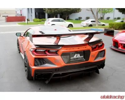 APR Performance Carbon Fiber GTC-500 74" Adjustable Wing w/o Spoiler Delete Chevrolet Corvette C8 | C8 Z06 2020+ - AS-107480
