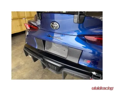 Carbign Craft License Plate Backing Toyota Supra A90 2020-2024 - CBX-SUPRALIC