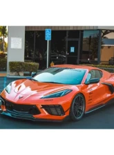 APR Performance Carbon Fiber Side Rock Extensions Chevrolet Corvette C8 2020+                                     - FS-208005 - Image 3