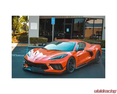 APR Performance Carbon Fiber Side Rock Extensions Chevrolet Corvette C8 2020+ - FS-208005