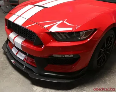 APR Performance Carbon Fiber Wind Splitter w/ Rods Ford Mustang S550 Shelby GT350R 2016+ - CW-201645