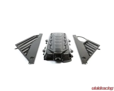 APR Performance Carbon Fiber Engine Cover Full Package Chevrolet Corvette C8 2020-2023 - CBE-C8ENGPKG