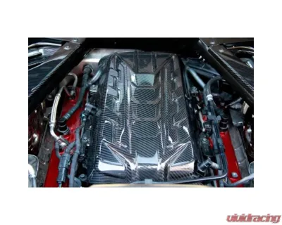 APR Performance Carbon Fiber Engine Cover Full Package Chevrolet Corvette C8 2020-2023 - CBE-C8ENGPKG