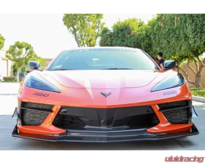 APR Performance Carbon Fiber Front Bumper Center Bezels Chevrolet Corvette C8 2020+ - CBX-C8CBEZEL