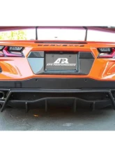 APR Performance Carbon Fiber License Plate Backing Chevrolet Corvette C8 2020+                                     - CBX-C8LIC - Image 2