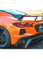 APR Performance Carbon Fiber License Plate Backing Chevrolet Corvette C8 2020+                                     - CBX-C8LIC - Image 3