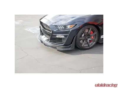 APR Performance Carbon Fiber Front Wind Splitter w/ Rods Ford Mustang S550 Shelby GT500 2020-2023 - CW-201500