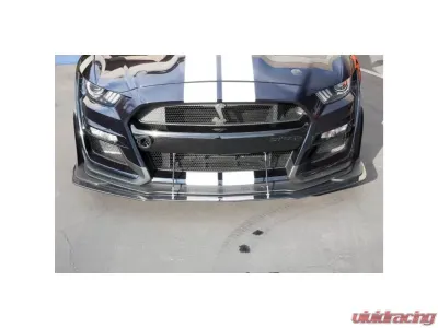 APR Performance Carbon Fiber Front Wind Splitter w/ Rods Ford Mustang S550 Shelby GT500 2020-2023 - CW-201500