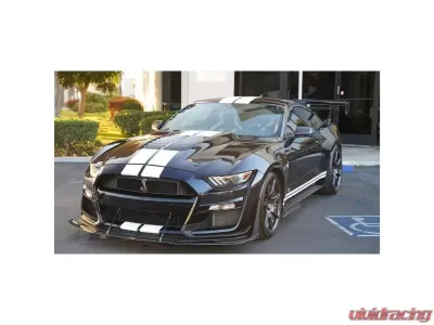 APR Performance Carbon Fiber Front Wind Splitter w/ Rods Ford Mustang S550 Shelby GT500 2020-2023 - CW-201500