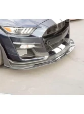 APR Performance Carbon Fiber Front Wind Splitter w/ Rods Ford Mustang S550 Shelby GT500 2020-2023                                     - CW-201500 - Image 5