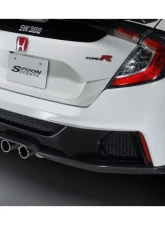 Spoon Aero Rear Bumper Carbon Honda Civic Type-R 2017-2021                                     - 71501-FK8-010 - Image 2