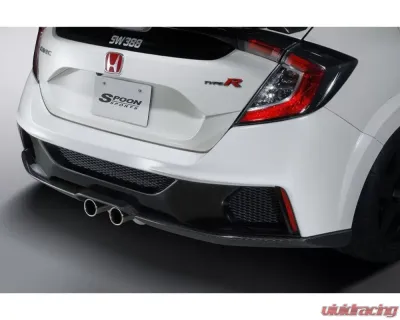 Spoon Aero Rear Bumper Carbon Honda Civic Type-R 2017-2021 - 71501-FK8-010