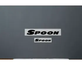 Spoon Team Sticker Black 200mm/100mm