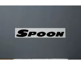 Spoon Team Sticker Black 300mm