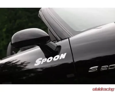 Spoon Team Sticker Black 300mm - ALL-90000-B01