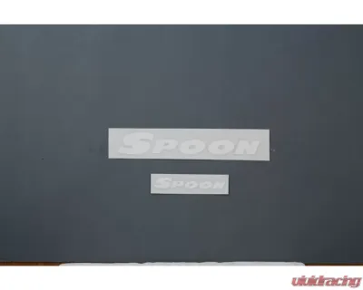 Spoon Team Sticker White 200mm/100mm - ALL-90000-W00