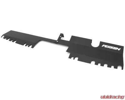 Perrin Performance Black Wrinkle Radiator Shroud Subaru STI 2015-2021 - PSP-ENG-512BK