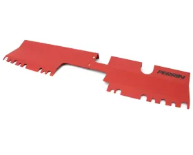 Perrin Performance Red Wrinkle Radiator Shroud Subaru STI 2015-2021