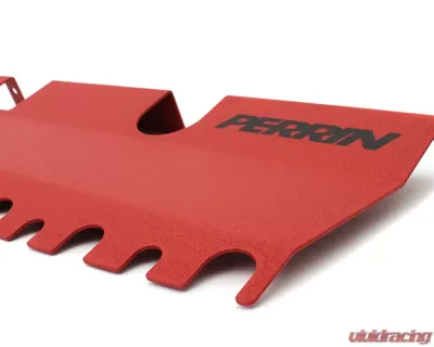 Perrin Performance Red Wrinkle Radiator Shroud Subaru STI 2015-2021 - PSP-ENG-512RD